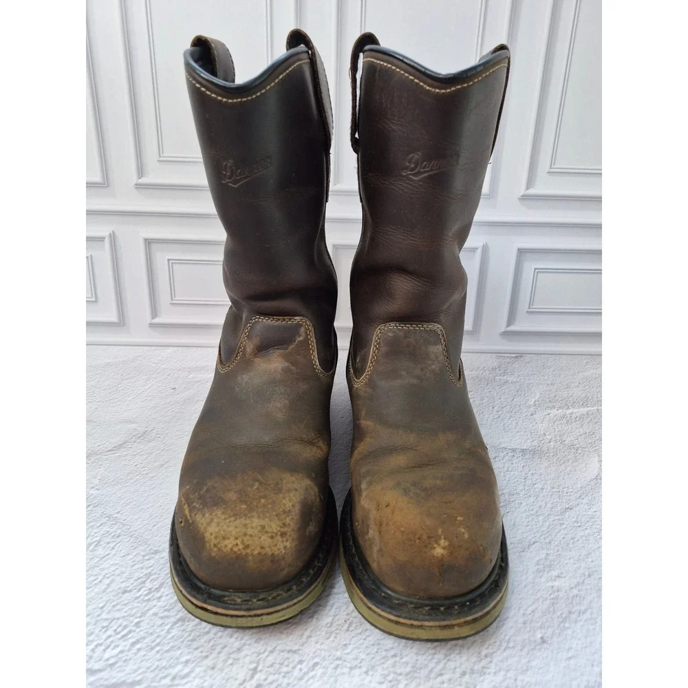 Danner Steel Yard Wellington Brown Steel Toe Waterproof Work Boots Mens 9 D 11
